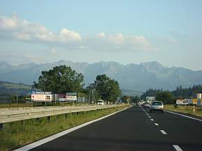Blick von polnischer Seite auf die Hohe Tatra