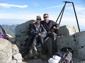 Gipfelfoto aut dem Rysy (2500 m)