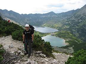 Blick auf "Wieliki Staw Polski" und "Przedni Staw Polski"