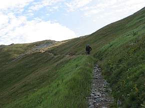 BLick zum Hladke Sedlo