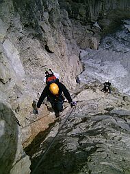 Einstieg zum Klettersteig