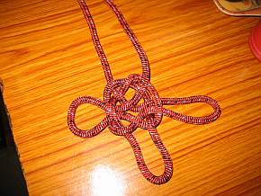 Knoten zum Sichern von 3 Mann