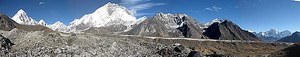 Panorama von Lobuche