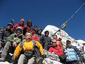 Gipfelfoto mit Allen (5550 m)