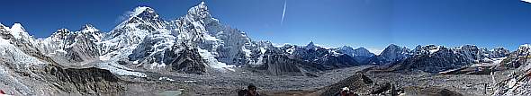 Panorama mit Mt. Everest