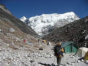 Anfang des Island Peak Base Camp