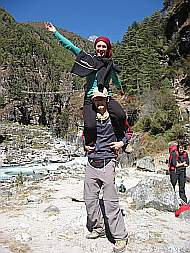 am Dudh Koshi, kurz nach Namche Bazar