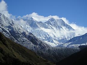 Nuptse, Mt. Everest und Lhotse